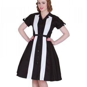 Tatyana Archie Bowling Dress 50s Bettie Page Logo